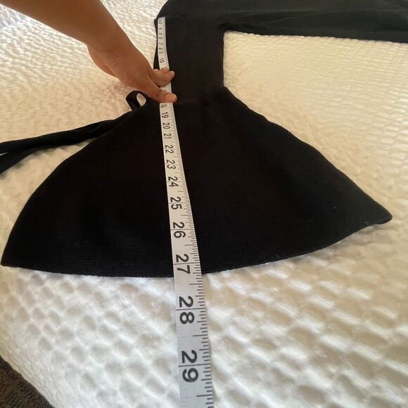 Venus Women's Blouse Black Tshirt Long Bell Sleeves Top Sweater Size S - Picture 8 of 10